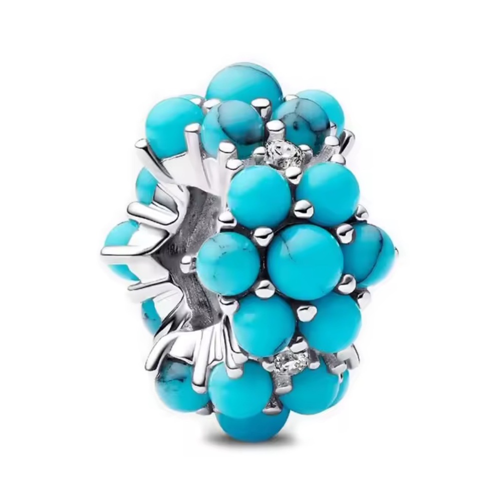 NWOT Turquoise-colored Ocean Charm Sterling Silver 925